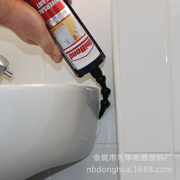 Flexible Silicone Sealant Nozzle 360 -degree glass glue mouth glass…