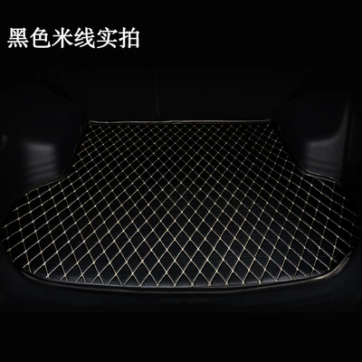 Jiuyue quilted embroidered car Trunk Mat - black-rice-noodle-1