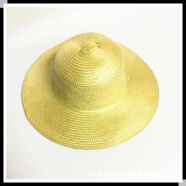 传统农民草帽塑编草帽手工编织草帽遮阳草帽绘画帽子赠品帽子