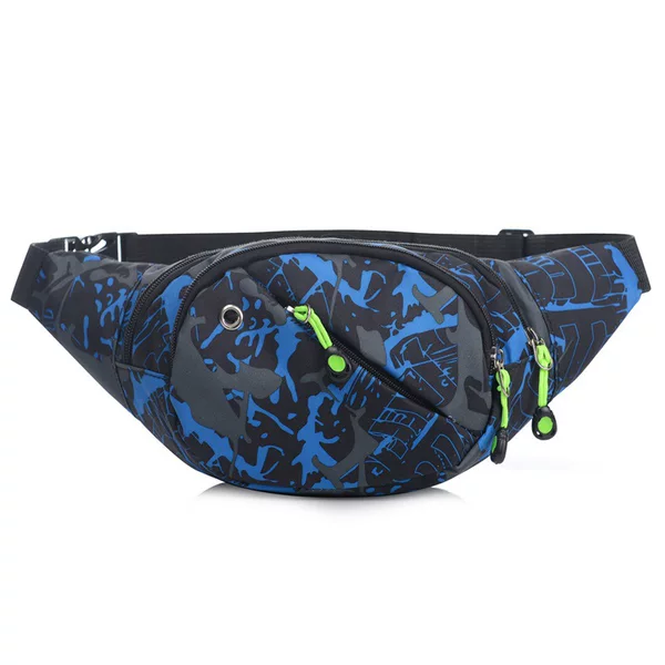 Japanese waterproof mobile phone waist bag 400D Oxford cloth sports waist bag outdoor mountaineering leisure sports bag factory direct supply