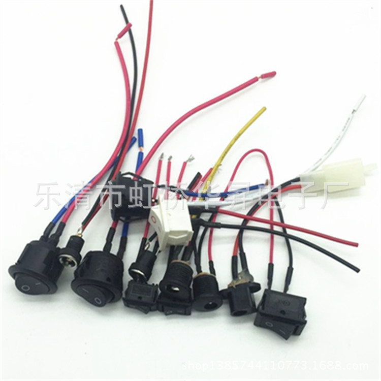 供应DC022B插座5.5*2.1DC电源插座防水圆形DC022B带焊线插座