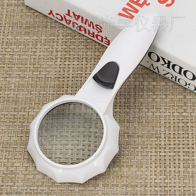 Новые шесть светодиодных фонарей в форме зонтика, 6-кратная ручная лупа для чтения и чтения для пожилых людей, ремонт, зажигание от солнца