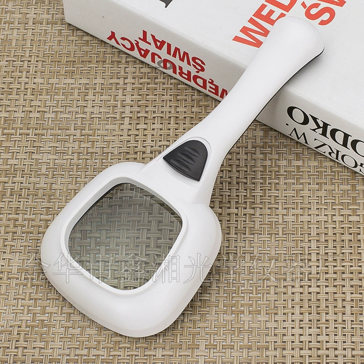 Новая черно-белая модель с 5LED подсветкой 1UV детектор денег свет пожилых людей ручное освещение для чтения высокое качество увеличительное стекло 58H