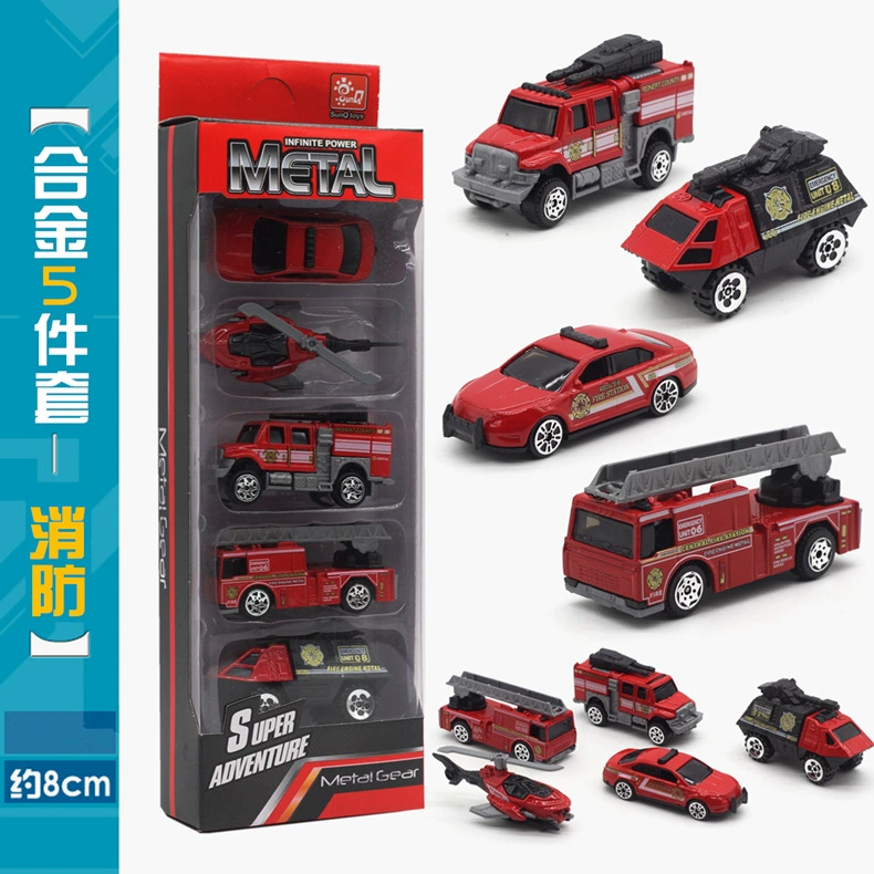 Металлический набор, моделирование инженерной техники, экскаватор, танк, toy car, 5 штук