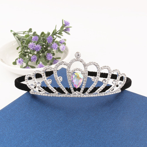 New Korean style children's rhinestone crown hair comb crystal crown performance hair hoop head jewelry wholesale