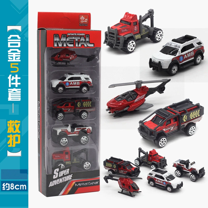 Металлический набор, моделирование инженерной техники, экскаватор, танк, toy car, 5 штук