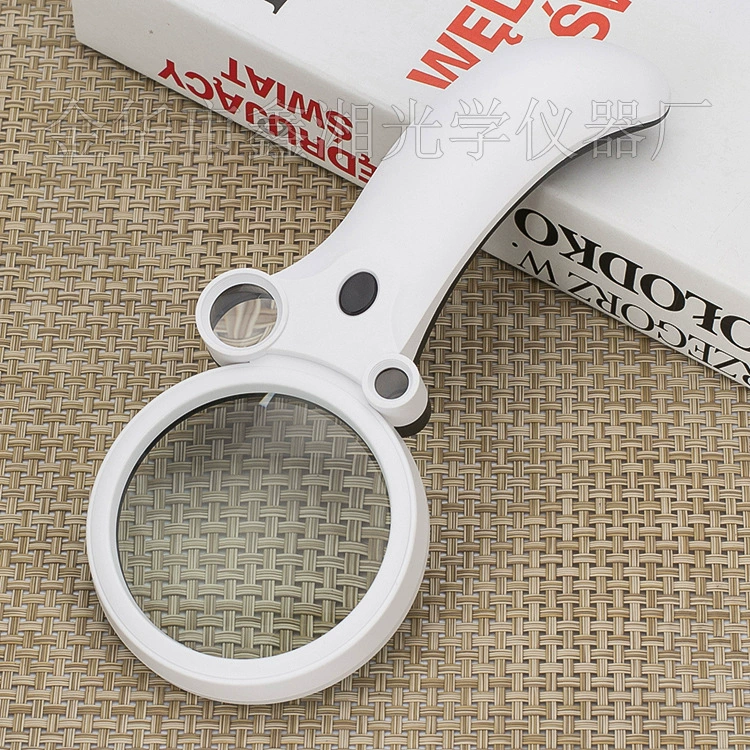 Новые три линзы три многократного чтения ювелирные изделия идентификация деньги детектор многофункциональное увеличительное стекло 600BH