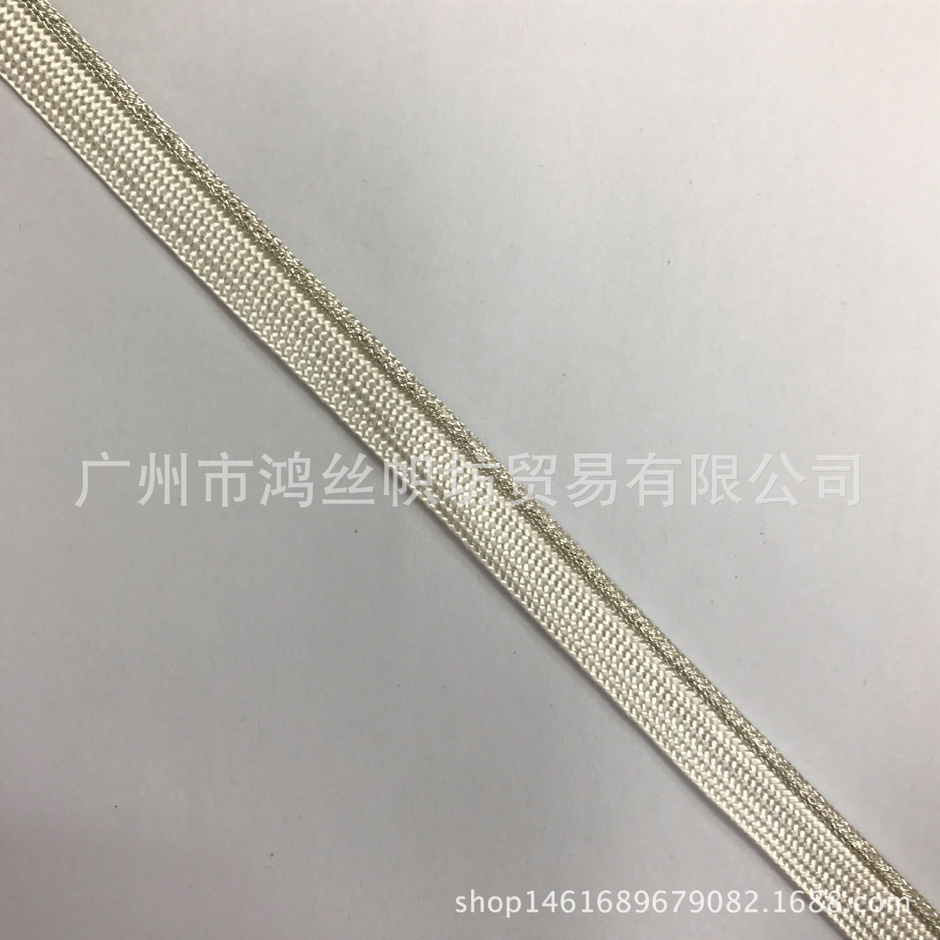 5104人造丝白银金银线子母带滚边绳包边带唧边带粗牙条服装辅料