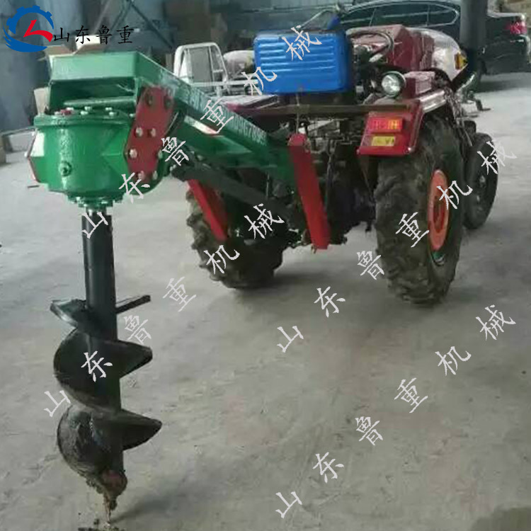 供应果园挖坑机植树挖坑机 拖拉机带土地打钻机认购金