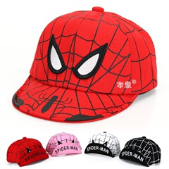 MZ4532蜘蛛俠軟沿寶寶鴨舌帽本惠新款兒童帽子男女寶寶童帽春款