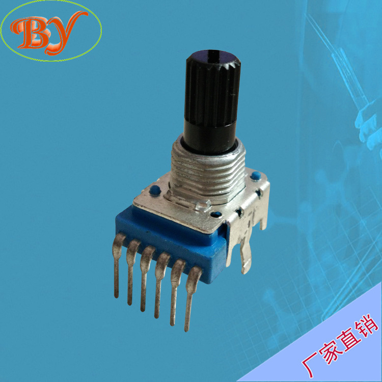11MM双联电位器 塑料轴旋转电位器