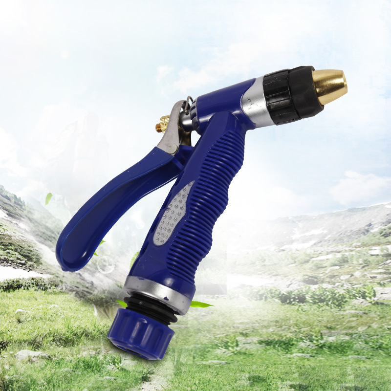 跨境专供家用高压洗车水枪园林花园多功能浇花水枪清洁塑料水枪