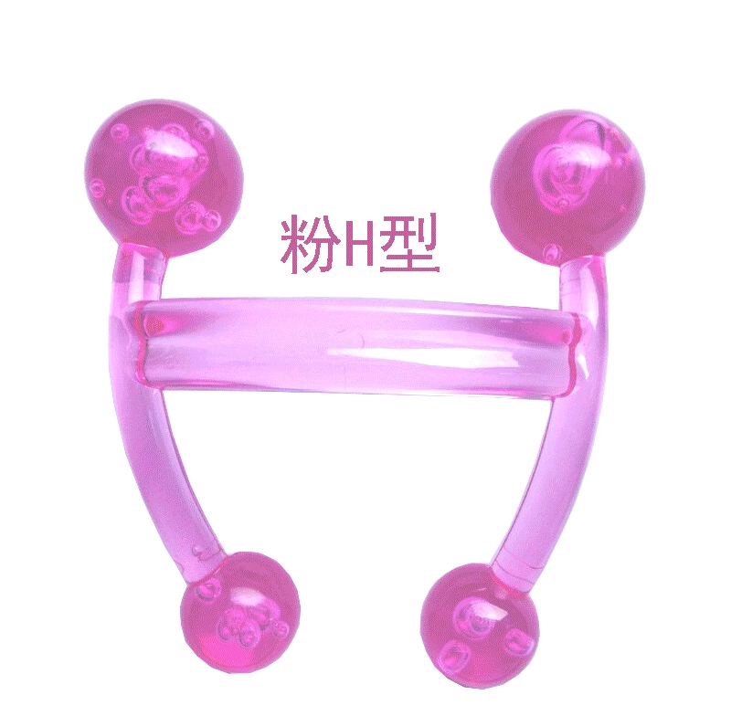 Hand Massager, Compact 4-Ball Portable Design, Transparent Colors, 10.3×8.5×7.4 cm, 59 g