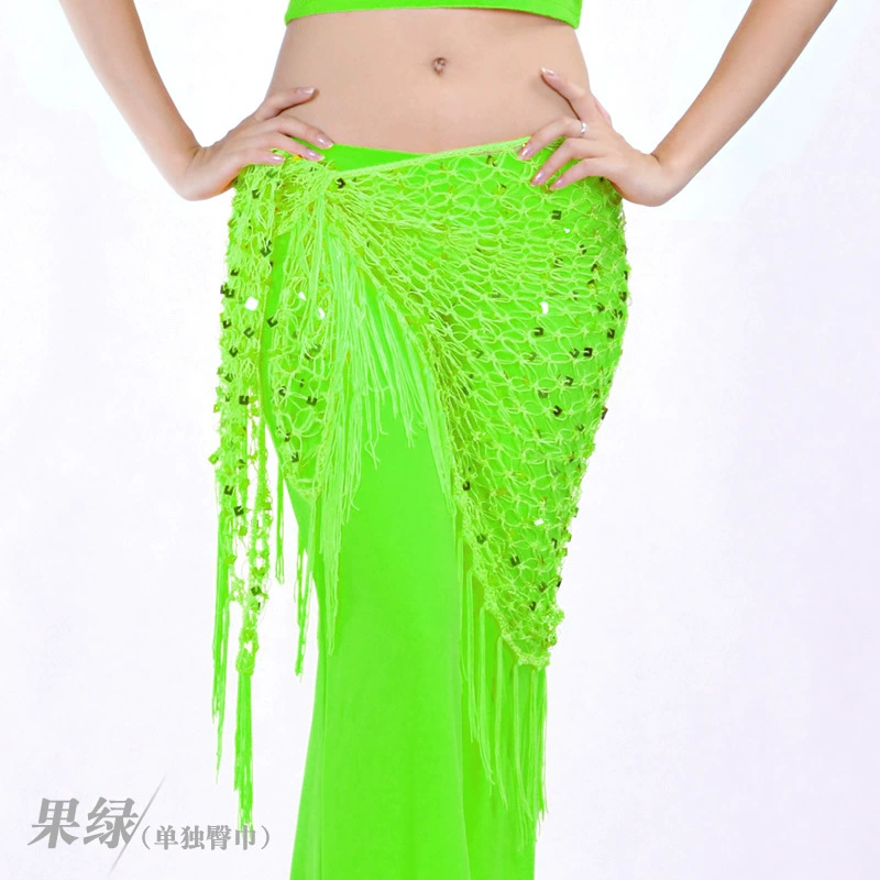 Треугольный шарф-шаль Belly Dance костюм для Belly Dance пояс для талии, хвостовой шарф сомбреро с бисером