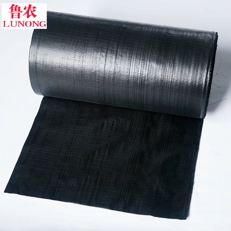 厂家供应0.5米温室大棚渗水防草布黑色园艺地布除草布农用防草布