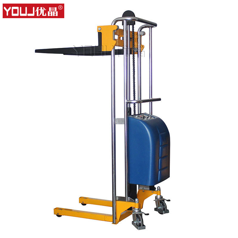 上海品牌 轻型电动堆高车 400kg半电动叉车 轻便电动堆垛车