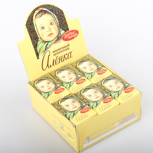 Russian food mini big head doll chocolate Ailianqiao chocolate snacks 630g one piece drop shipping
