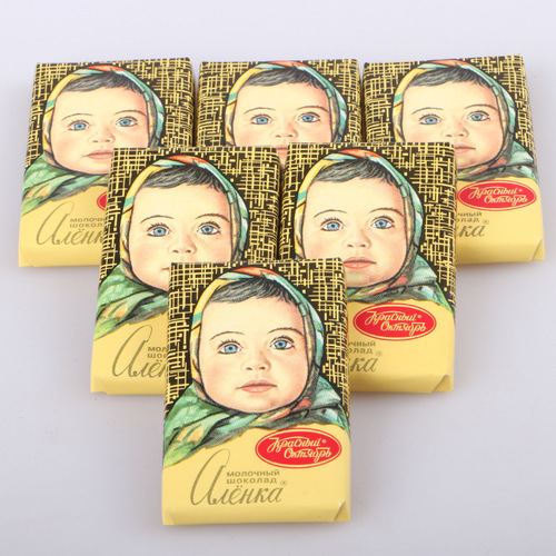 Russian food mini big head doll chocolate Ailianqiao chocolate snacks 630g one piece drop shipping