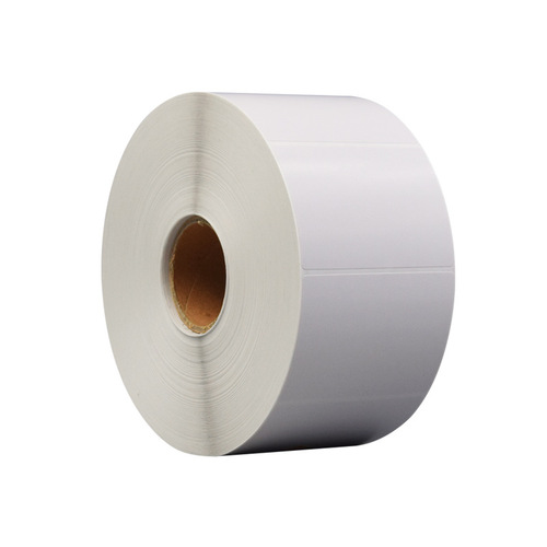 Copper plate self-adhesive barcode label paper with adhesive 100 80 90 70 60 5040 carbon ribbon printing factory wholesale