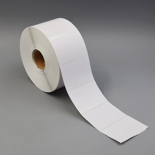 Copper plate self-adhesive barcode label paper with adhesive 100 80 90 70 60 5040 carbon ribbon printing factory wholesale