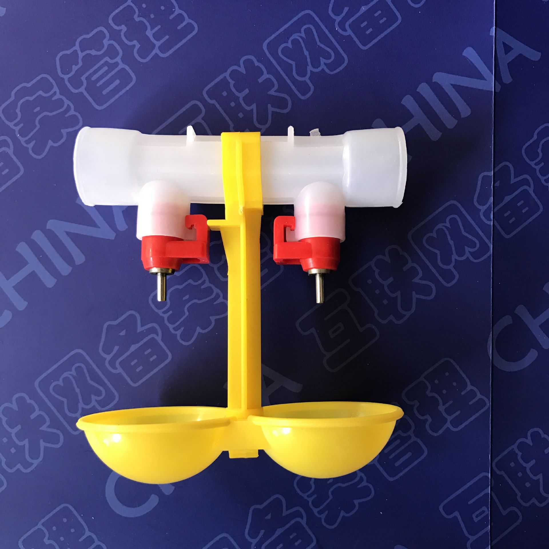 茂源塑业生产鸡用饮水器 球阀式 双乳头25管卡式饮水器自动饮全新