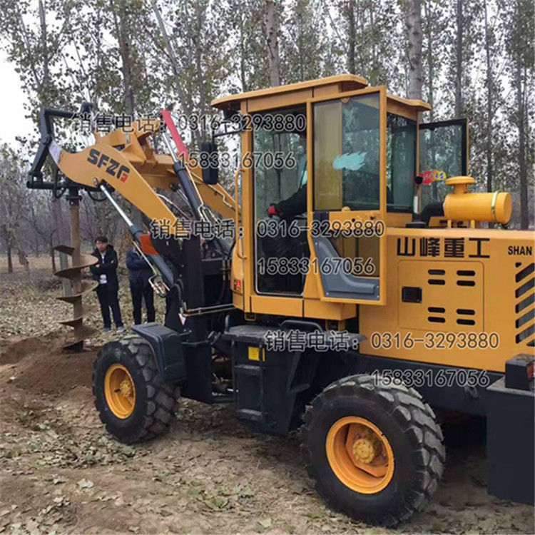 改装铲车钻孔机 水泥杆挖坑机 电线杆挖洞机 东北冻土螺旋钻