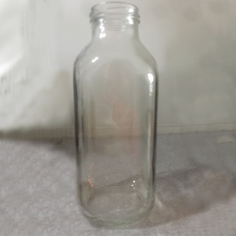 【人玻】厂家批发大口透明玻璃饮料瓶多规格大口透明玻璃花瓶