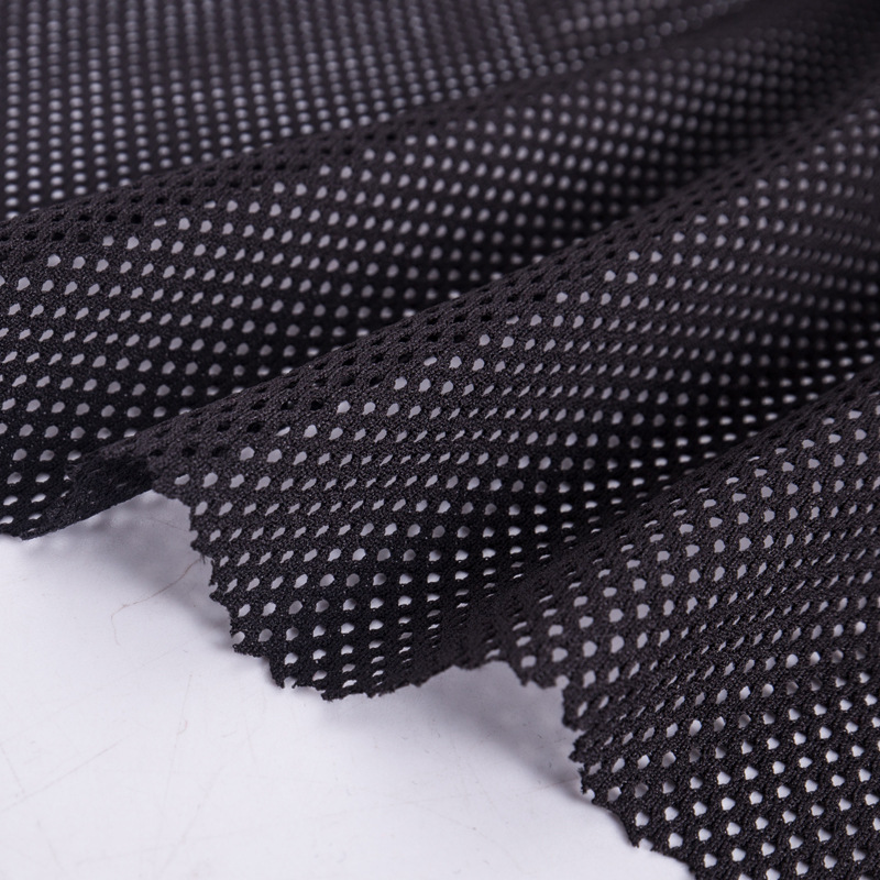 全涤19针低弹网眼布 T恤鸟眼网布布料 运动服家居服里布时装面料