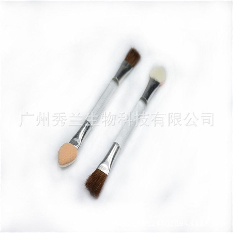 厂家批发乳胶眼影棒海棉棒双头眼影刷双头眼影棒双色眼影棒化妆刷