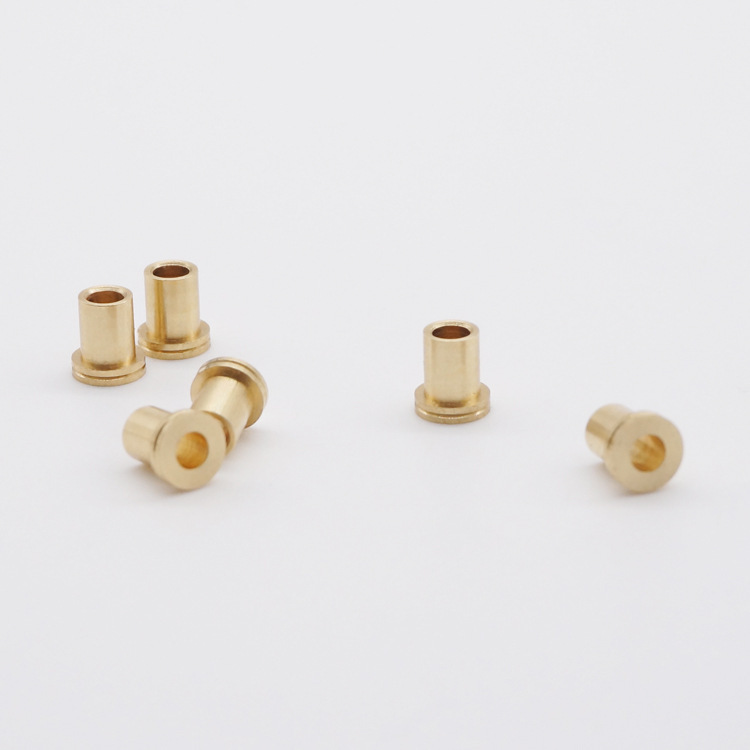 Automatic lathe processing small household appliances garlic grinder meat grinder motor copper sleeve bearing bushing T-type copper tube wholesale Automatic lathe processing small household appliances garlic grinder meat grinder motor copper sleeve bearing bushing T-type copper tube wholesale