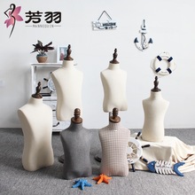 芳羽模特道具假人新款 高档儿童半身模特童装模特架服装衣架橱窗