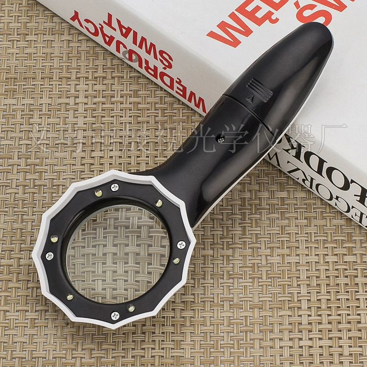 Новые шесть светодиодных портативных в форме зонтика 50 мм увеличительное стекло для чтения Иу небольшой товарный универмаг оптом 554H