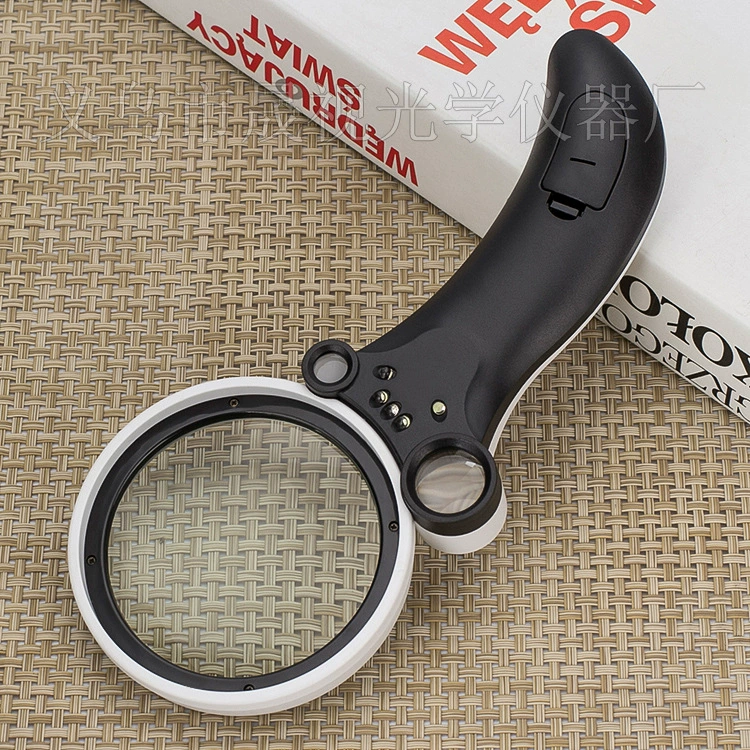 Новые три объектива три многократного чтения ювелирных изделий идентификация денег детектор многофункциональное увеличительное стекло 600600BH