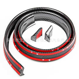 汽车适用3D碳纤纹橡胶尾翼/免打孔压尾翼顶翼/适用碳纤扰流板