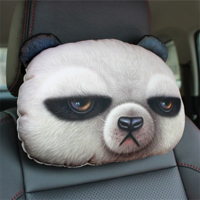 and Dog Head Husky Doge Headrest - kung-fu-bear-3025