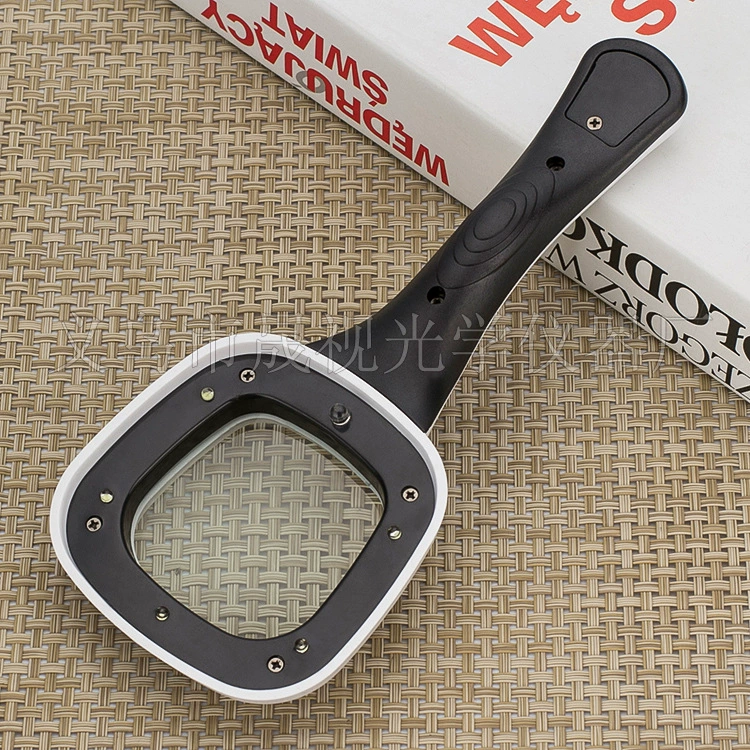 Новый черно-белый цвет с 6 светодиодами УФ-детектор денег свет пожилых людей ручное освещение для чтения высокое качество увеличительное стекло 558H