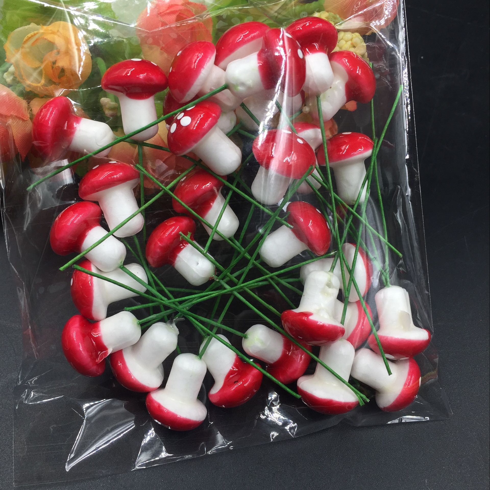 Simulación de hongos espuma hongo pequeño diy micro paisaje bonsai plantas en macetas carnosas año nuevo bonsai decoración de plantas transfronterizo