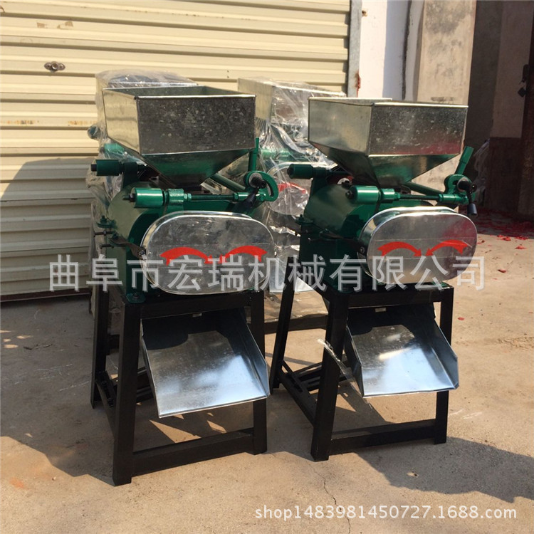 4/6/8瓣花生米破碎机 宏瑞牌熟花生米破碎机生产粮食加工设备3是1