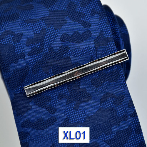 Men's high quality light plated business formal attire professional silver simple manufacturer wholesale copper tie clip