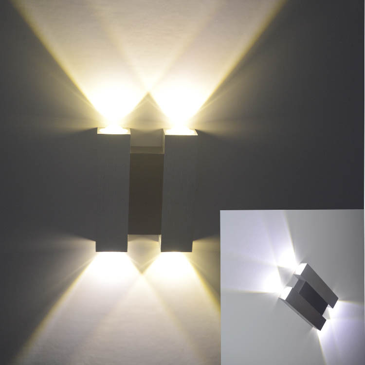 现代简约 LED铝材壁灯 温馨卧室客厅灯 创意床头过道灯