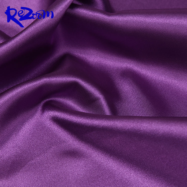 厂家热销有光色丁布料女士婚纱绸缎时尚女装裙装时装礼服面料批发
