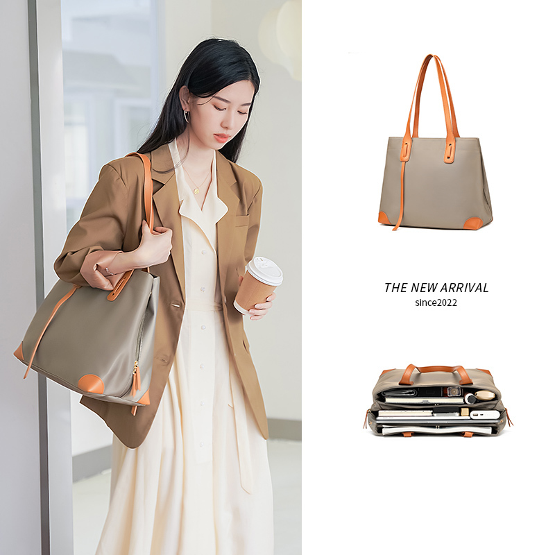 Laptop bag ladies hand shoulder tote bag 13.3/14/15.6/16 inch shockproof tote bag