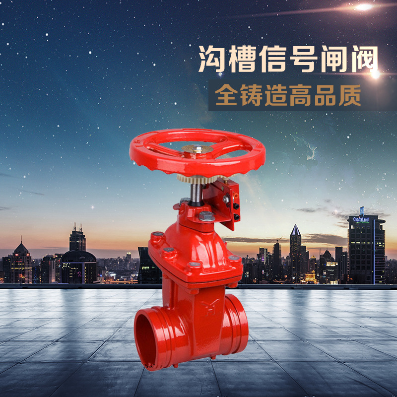 厂家供应ZSXF-Z法兰闸阀 中核苏阀沟槽信号闸阀消防法兰信号闸阀