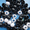 Plastic acrylic black white round beads