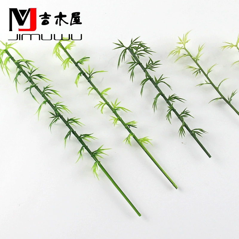 DIY ручной работы здание песок стол Модель Материал Ландшафтная модель бамбук Зеленые Бамбуковые листья