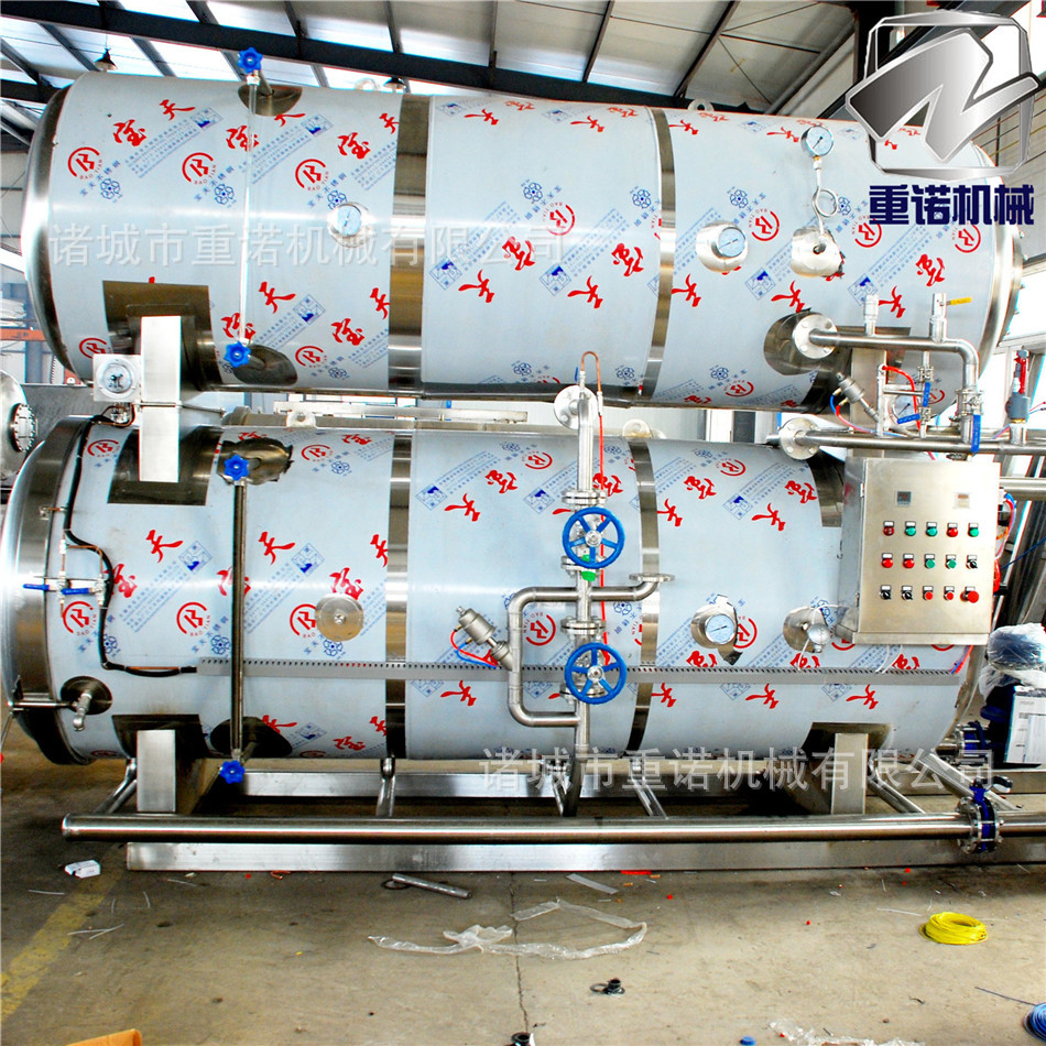 新专业杀菌设备高温灭菌锅熟食杀菌双层水浴半自动304不锈钢材质