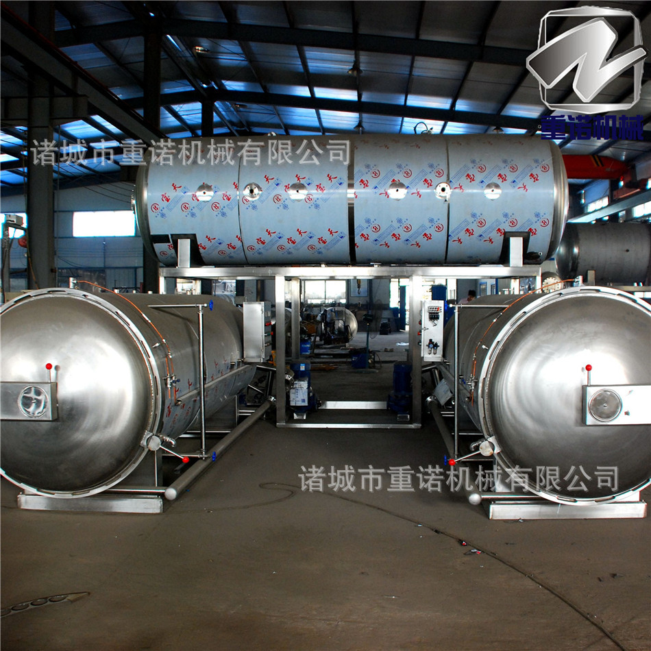 新供血豆腐高温杀菌锅 盒装鸭血高温高压灭菌锅两锅一罐 食品灭菌