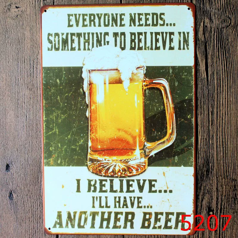 Коктейль VIP Beer Iron Painting оптом Декорация для бара, спальни, KTV, ресторан и заведение