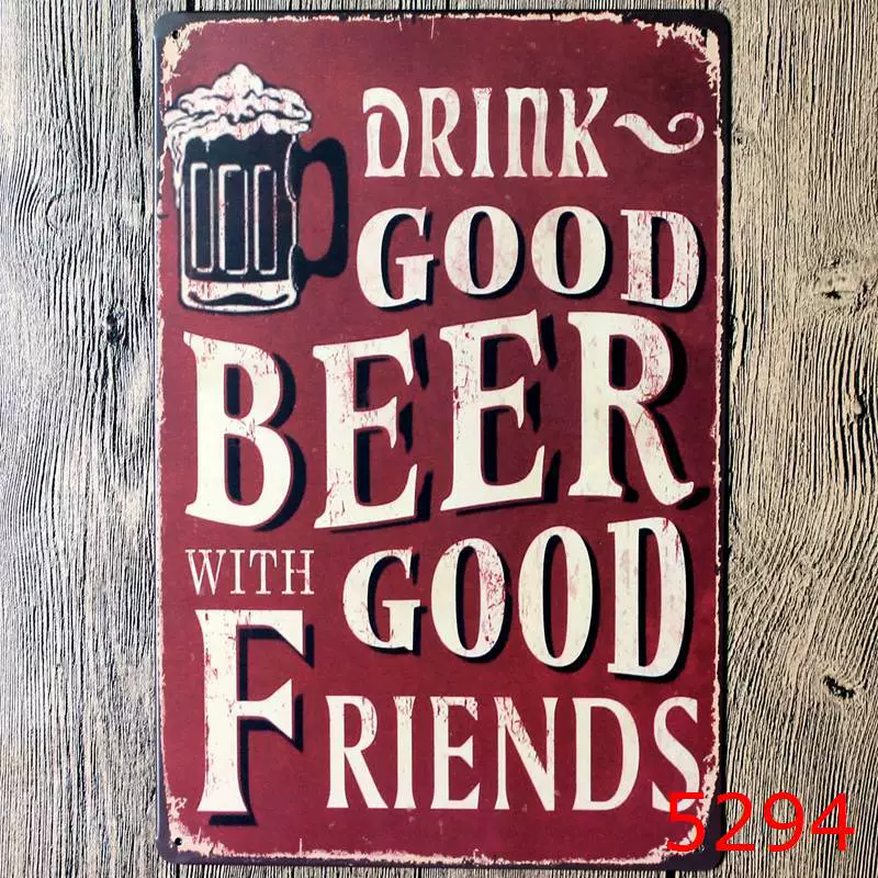 Коктейль VIP Beer Iron Painting оптом Декорация для бара, спальни, KTV, ресторан и заведение