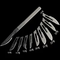 No. 11 No. 23 stainless steel handle non-surgical blade veterinary practice No. 11 knife mobile phone film tool set